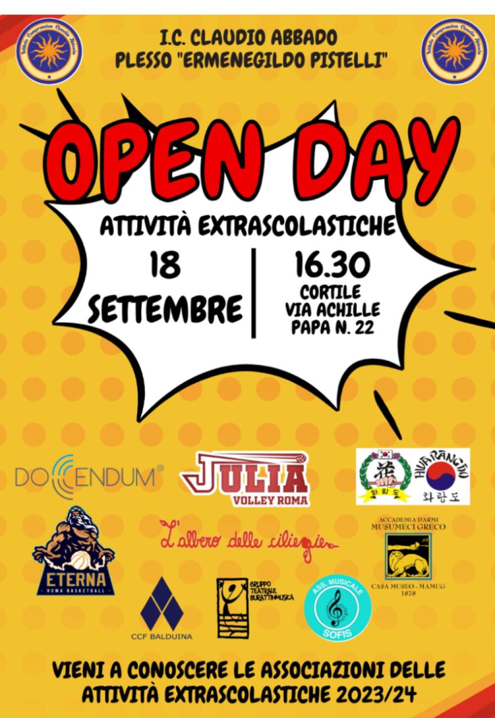 Open Day - Attività Extrascolastiche 